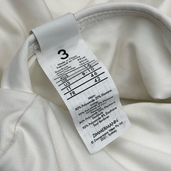 🆕 ZIMMERMANN 🧿 NWOT Teddy Paisley Plunge Bathing Suit, Sz 3 - MISSING BELT - Picture 16 of 16